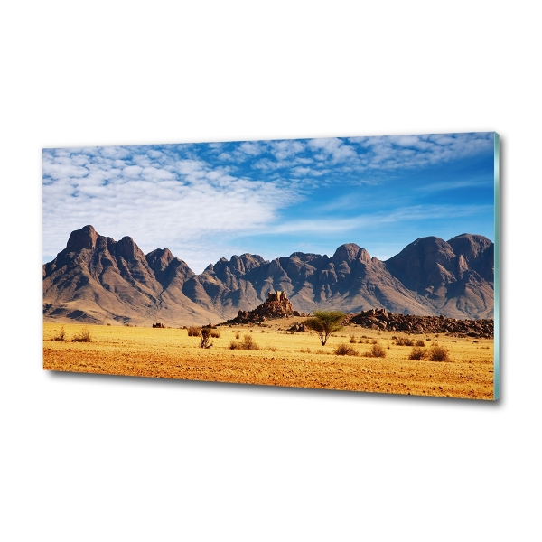 Glasbild Felsen in Namibia