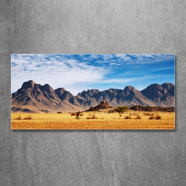 Glasbild Felsen in Namibia