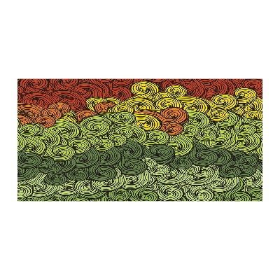 Bild auf glas Bunte Wellen