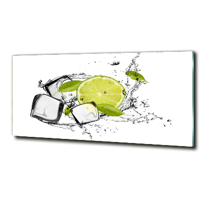 Bild auf glas Limette mit Eis