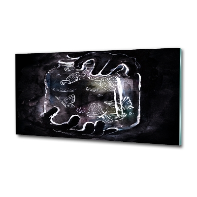 Glasbild Schmetterlinge im Glas