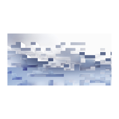 Foto glasbild Würfelabstraktion