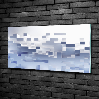 Foto glasbild Würfelabstraktion