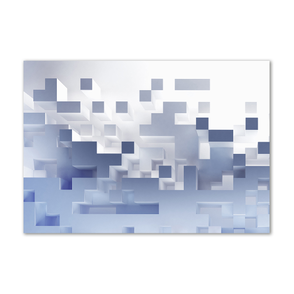 Foto glasbild Würfelabstraktion