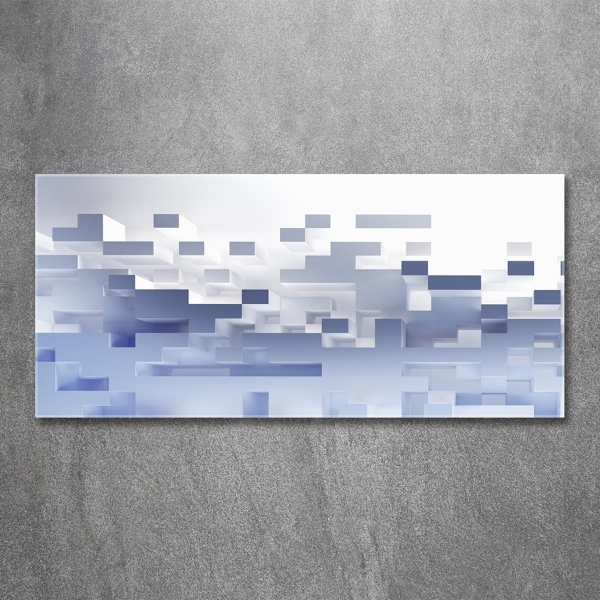 Foto glasbild Würfelabstraktion