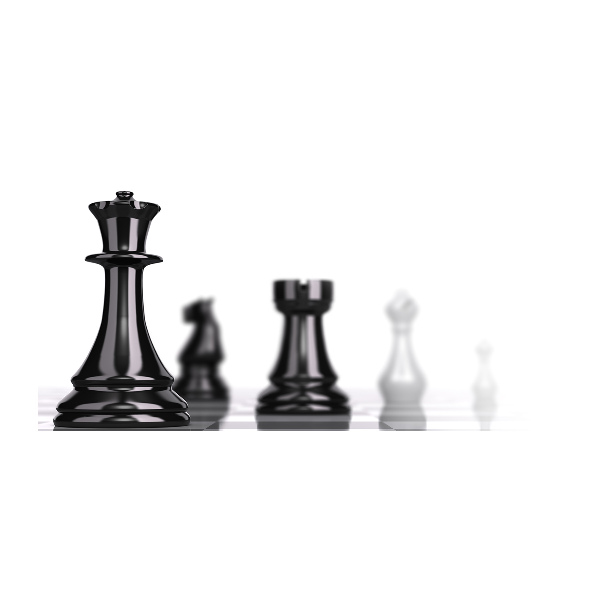 Foto glasbild Schachfigur