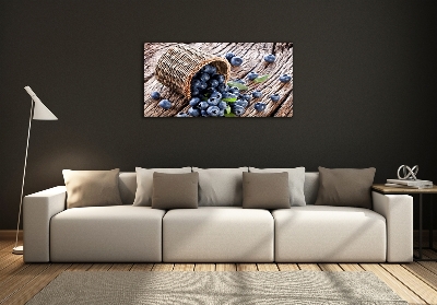 Bild auf glas Beeren im Korb