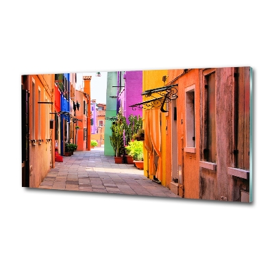 Glasbild Bunte Straßen