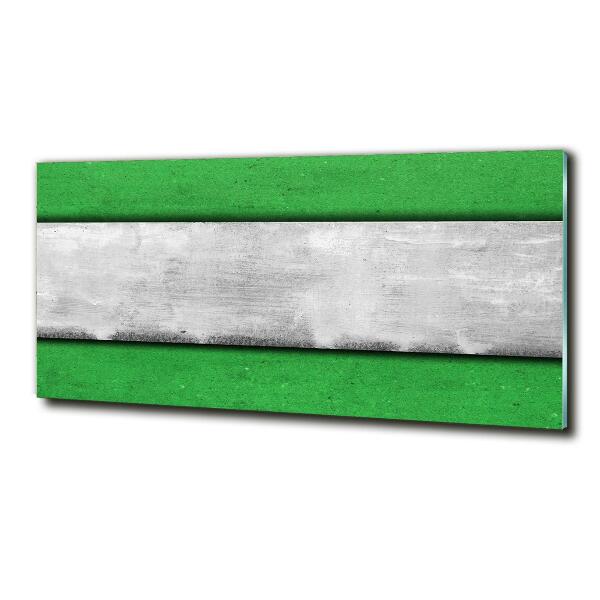 Glasbild Grüne Wand