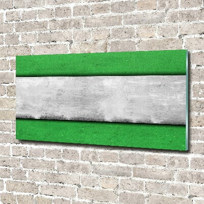 Glasbild Grüne Wand