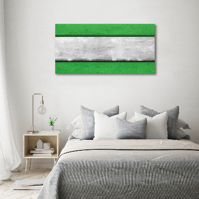 Glasbild Grüne Wand
