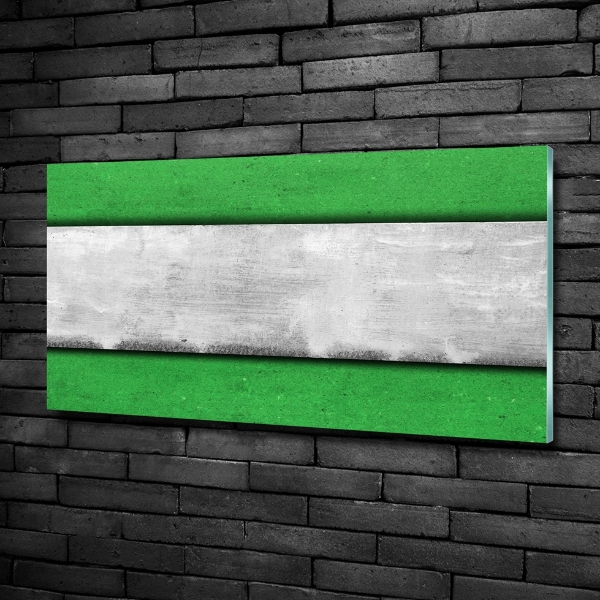 Glasbild Grüne Wand