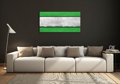 Glasbild Grüne Wand