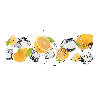 Foto glasbild Zitrone und Wasser