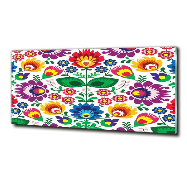 Foto glasbild Ethnisches Muster