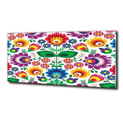 Foto glasbild Ethnisches Muster