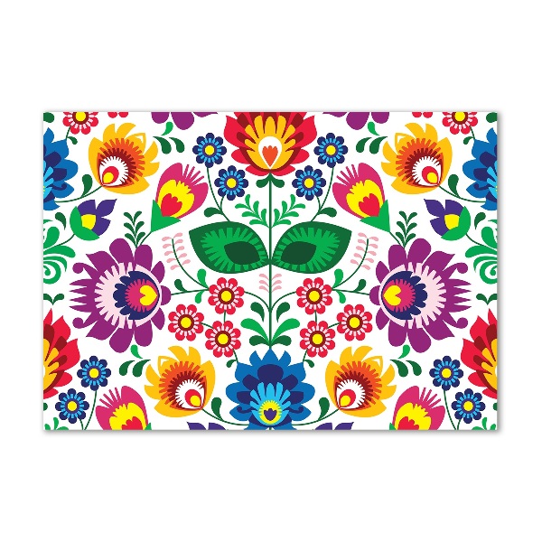 Foto glasbild Ethnisches Muster