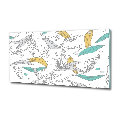 Glasbild Bunte Blätter