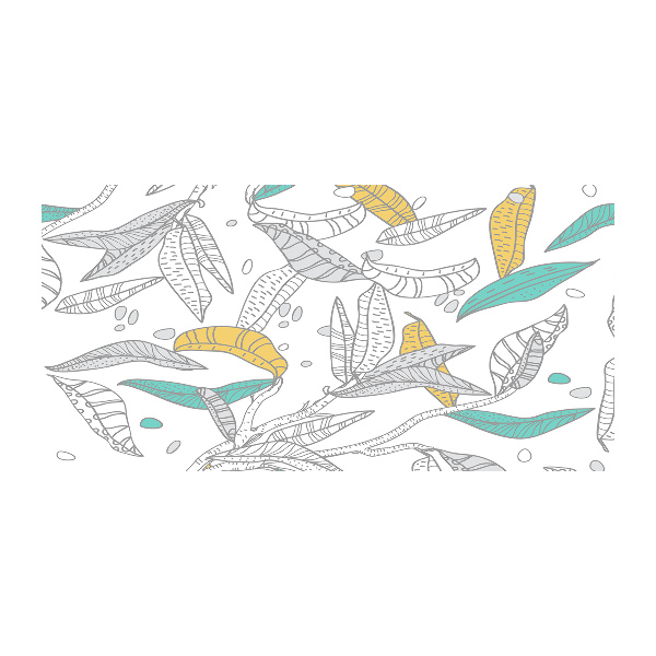 Glasbild Bunte Blätter