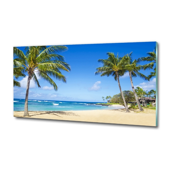 Foto glasbild Tropischer Strand