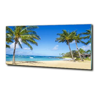 Foto glasbild Tropischer Strand