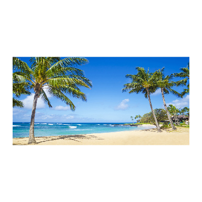 Foto glasbild Tropischer Strand