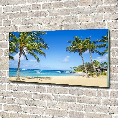 Foto glasbild Tropischer Strand