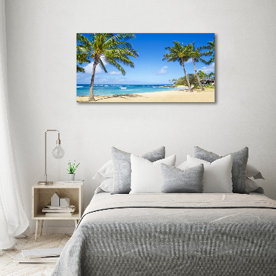 Foto glasbild Tropischer Strand