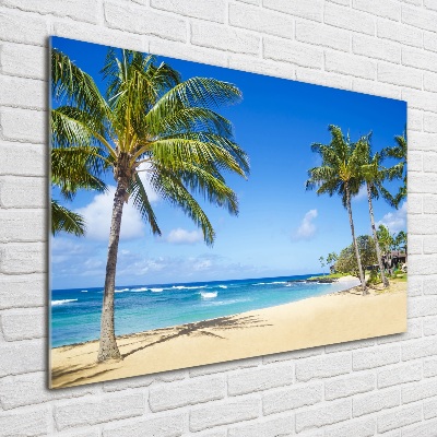 Foto glasbild Tropischer Strand