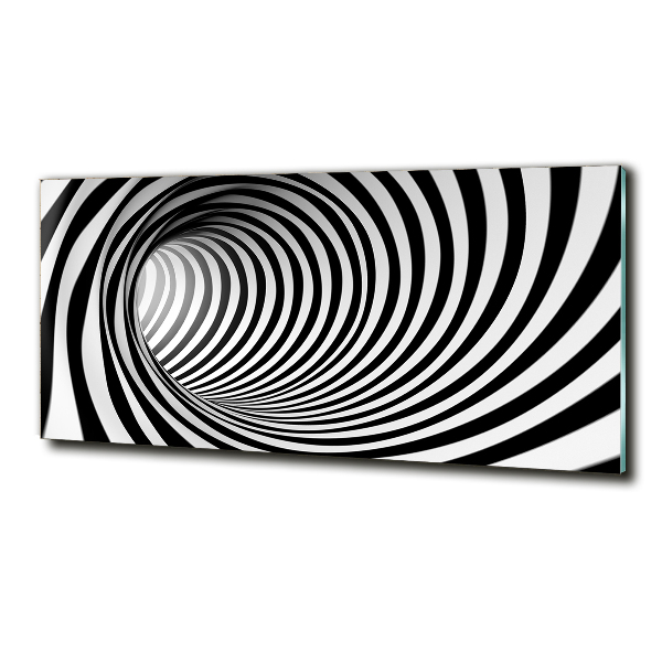 Bild auf glas 3D-Tunnel
