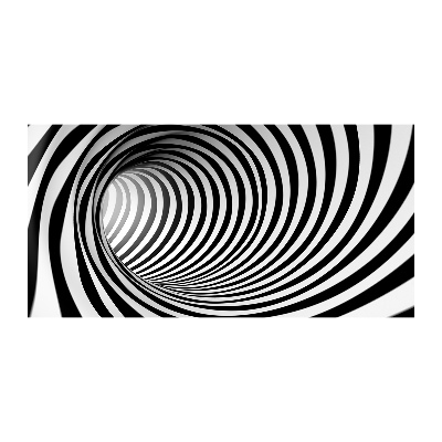 Bild auf glas 3D-Tunnel