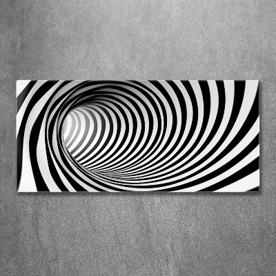Bild auf glas 3D-Tunnel