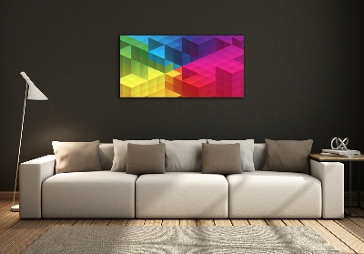 Glasbild Geometrischer Hintergrund