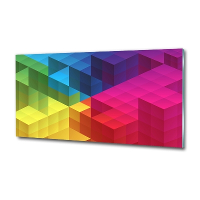 Glasbild Geometrischer Hintergrund