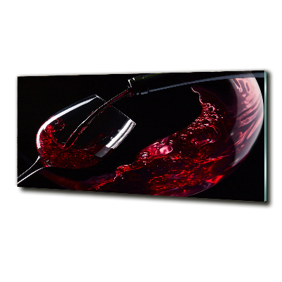 Foto glasbild Rotwein