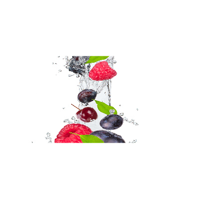 Bild auf glas Obst und Wasser