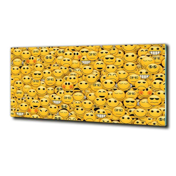 Foto glasbild Emoticons