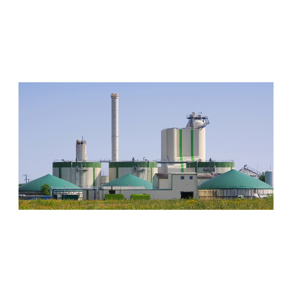 Glasbild Biogasanlage