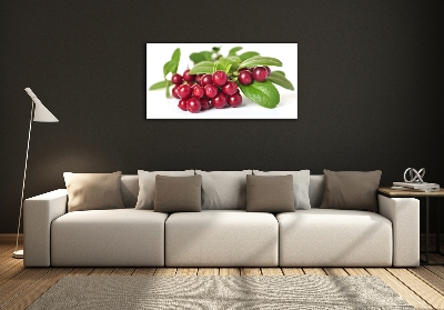 Foto glasbild Preiselbeere