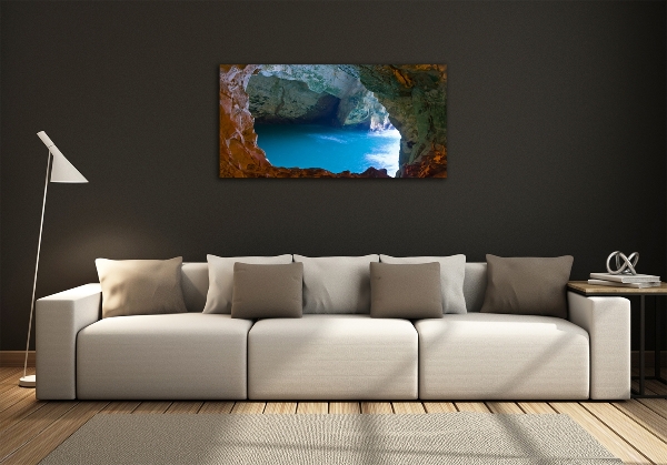 Foto glasbild Meereshöhle