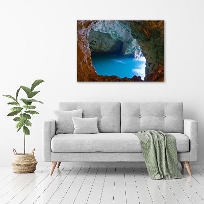 Foto glasbild Meereshöhle