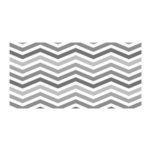 Glasbild Graue Zickzacklinien