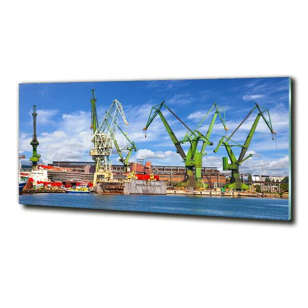 Foto glasbild Werft in Danzig