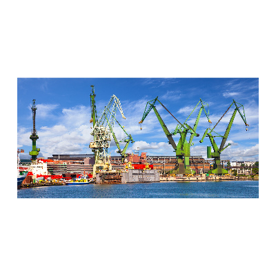 Foto glasbild Werft in Danzig