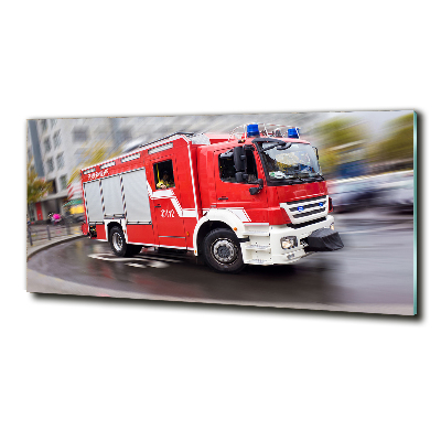 Bild auf glas Feuerwehrwagen