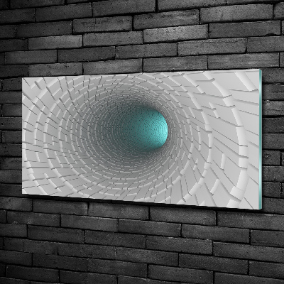 Foto glasbild 3D-Tunnel