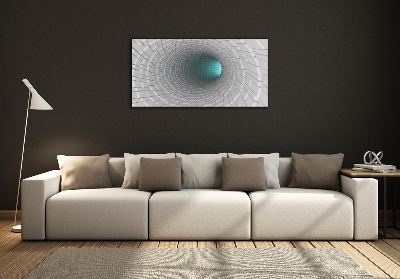 Foto glasbild 3D-Tunnel