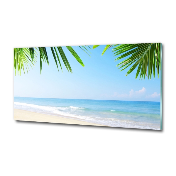 Foto glasbild Tropischer Strand
