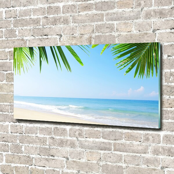Foto glasbild Tropischer Strand