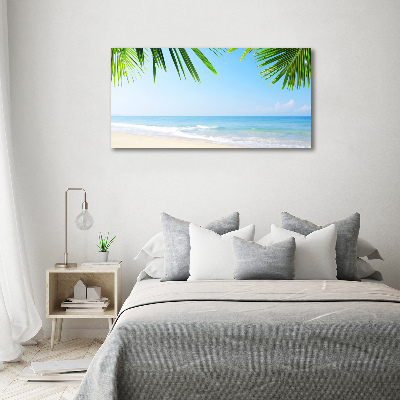 Foto glasbild Tropischer Strand